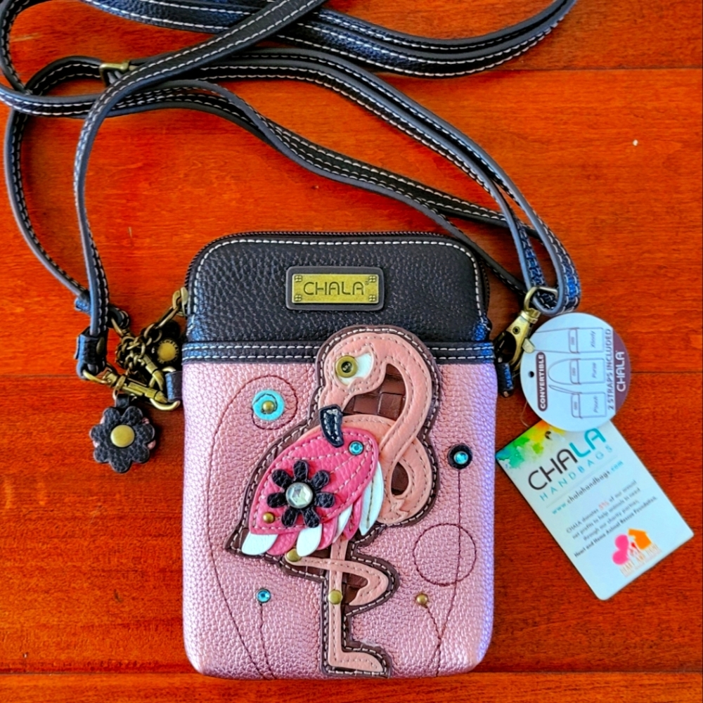 NWT CHALA Crossbody Purse Flamingo